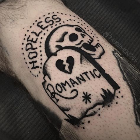 Hopeless Romantic tattoo by @mikemendes at @theokeydoke in Toronto, Ontario #mikemendes #theokeydoke #toronto #ontario #canada… Hopeless Romantic Drawing, Hopeless Romantic Tattoo Ideas, Romantic Tattoo Ideas, Gnarly Tattoos, Hopeless Romantic Tattoo, Wisdom Tattoo, Romantic Tattoo, Army Tattoos, Romantic Drawing