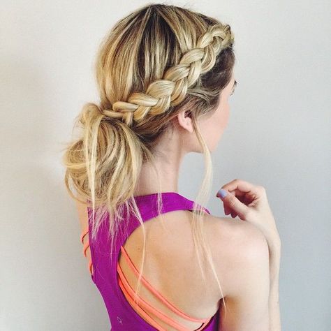 Pilates hair #agoodbodyisthebestrevenge Amber Fillerup Clark, Ponytail Hairstyle, Lazy Hairstyles, Amber Fillerup, Gym Hairstyles, Barefoot Blonde, Long Hairstyle, Tutorial Ideas, Workout Hairstyles