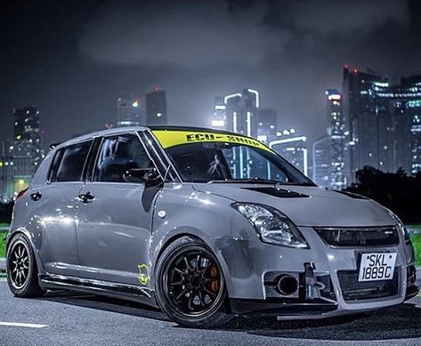 Suzuki Swift Modified, Suzuki Swift Tuning, Swift Modified, Suzuki Celerio, Suzuki Swift Sport, Wagon R, Suzuki Vitara, Car Designs, Vw Polo