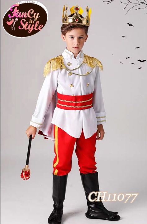 Suit Halloween Costume, Prince Charming Costume, Halloween Costume For Kids, King Dress, Halloween Costume Suit, Prince Costume, Costume For Kids, Princess Cosplay, Boy Costumes