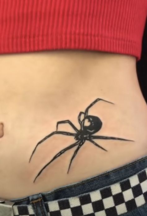 Sharpie Tattoos, Spider Tattoo, Vinnie Hacker, Stylist Tattoos, Discreet Tattoos, Dainty Tattoos, Black Spider, Aesthetic Tattoo, Dream Tattoos