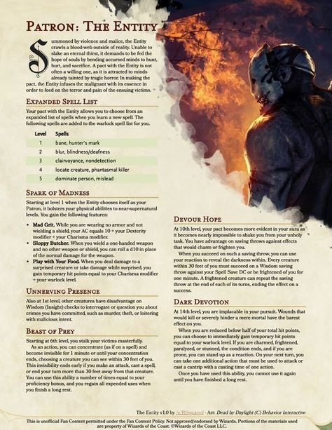 Warlock Patron Art, 5e Warlock Patron, Warlock Patrons 5e, Warlock Patron, Dnd Warlock, Warlock Spells, Dnd Subclasses, Homebrew Classes, Warlock Dnd