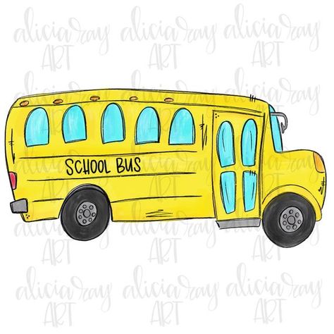 Chalk Marker Art, School Bus Art, Drawing For Cards, Bus Poster, Holiday Drawing, Chalk Markers Art, Goodbye School, Art For Students, Back To School Design