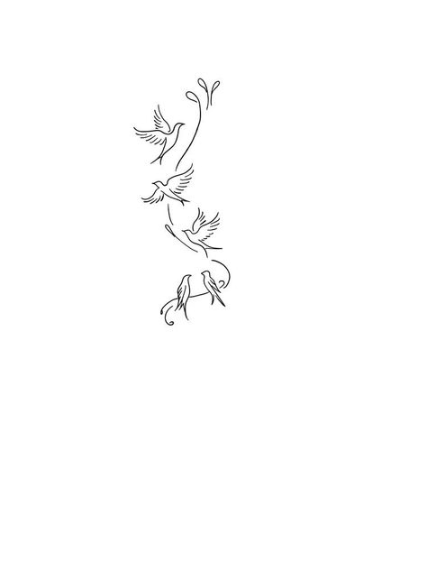 Pretty Little Birds Tattoo Sza, Single Line Bird Tattoo, Minimalist Tattoo Bird, Little Bird Tattoos For Women, Birds Tattoos For Women, Small Bird Tattoos For Women, 3 Bird Tattoos For Women, Minimalist Bird Tattoo, Minimalist Hummingbird Tattoo