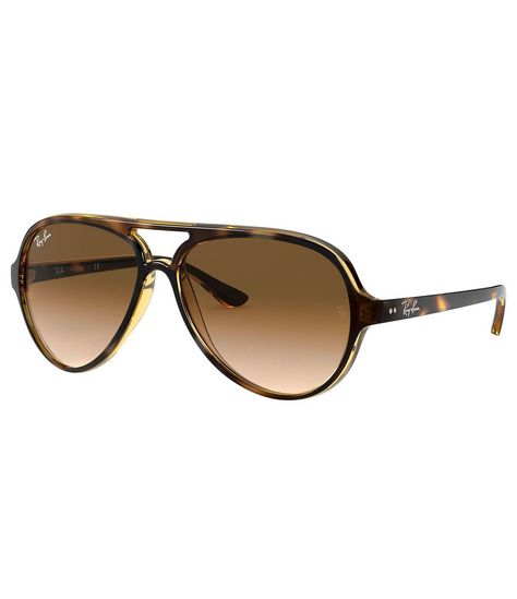 From Ray-Ban, these sunglasses feature:Plastic aviator shapeGradient lensUV protectionApprox. 59 mmImported. Ray Ban Tortoise Sunglasses, Tortoise Aviator Sunglasses, Ray Bands Women, Ray Bans Sunglasses Women, Rayban Sunglasses For Women, Ray Ban Sunglasses Women Aviators, Preppy Sunglasses, Brown Aviator Sunglasses, Ray Bands