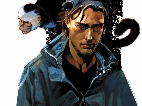 Yorick and Ampersand stand as symbols of hope in Y: The Last Man. Jack Fisher, Dark Samurai, Y The Last Man, Standing Tv, Henry Thomas, Dylan Dog, Jennifer Brown, Imogen Poots, Vertigo Comics