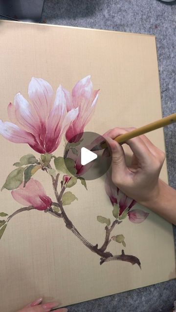 Chinese Tiktok, Pure Image, Chinese Artwork, Flower Artists, Flower Artwork, Magnolia Flower, April 11, Symbol Of Love, Chinese Culture