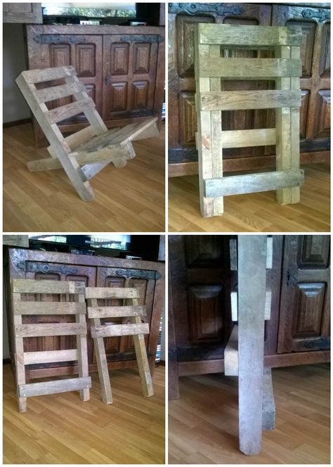 #PalletChair, #ReclaimedPallet, #Stackable Upcycle Wood, Pallet Chair, Pallet Bench, 1001 Pallets, Pallet House, Recycled Pallets, Pallet Outdoor, Pallet Crafts, Stackable Chairs