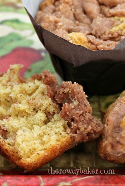 Sour Cream Apple Muffins | The Rowdy Baker Recipes Using Sour Cream, Apple Oat Muffins, Sour Cream Apple Pie, Basic Muffin, Apple Spice Muffins, Apple Oatmeal Muffins, Sour Cream Muffins, Apple Loaf, Apple Muffin Recipes