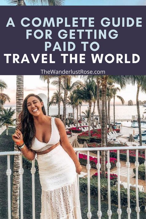 Work Remotely And Travel, Travel Jobs For Women, How To Travel The World, Jobs That Pay You To Travel, Travel Jobs Career Ideas, How To Travel For Free, Travel Blogger Aesthetic, Traveling Jobs, Professional Traveler