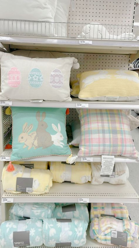 Spring Easter target decor pillows Easter Decor Bedroom, Easter Bedding, Easter Room Decorations, Easter Room Decor, Easter Bedroom, Bunny Bedding, Easter Throw Blanket, Bunny Fleece Bedding, Bunny Throw Pillow