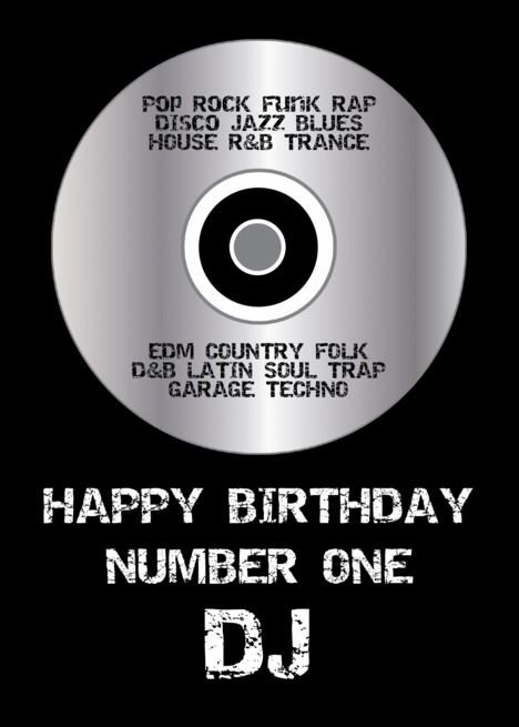 Number One DJ Happy Birthday card Happy Birthday Wishes Nephew, Happy Birthday Dj, 65th Birthday Cards, 65th Birthday, Happy Birthday Messages, Birthday Happy, Jazz Blues, Birthday Numbers, Happy Birthday Card