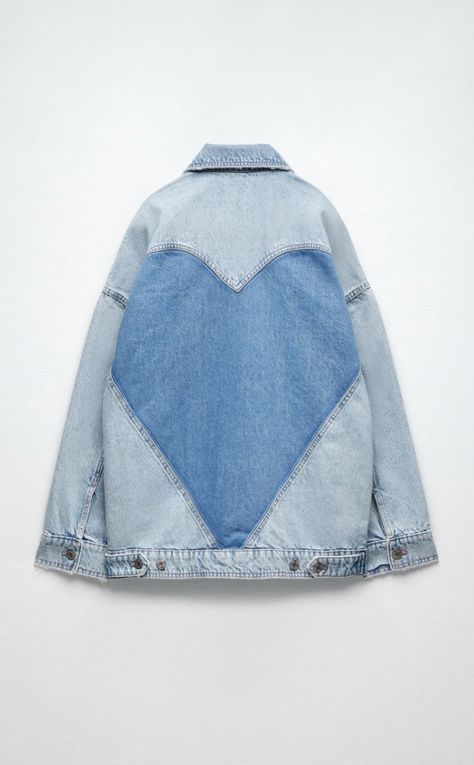 Jackets 2022, Zara Denim Jacket, Denim Jacket Short, Quilted Clothes, 2022 Ss, Denim Ideas, Denim Diy, Oversized Denim Jacket, Jeans Diy