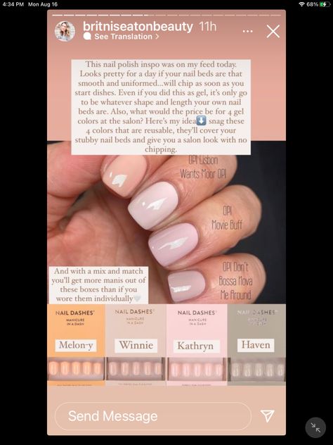 Neutral Mani Pedi Combos, Red Aspen Nail Dash Combos, Dash Nails, Red Aspen Nail Dash, Mani Pedi Combos, Neutral Mani, Aspen Nails, Mixed Mani, Red Aspen