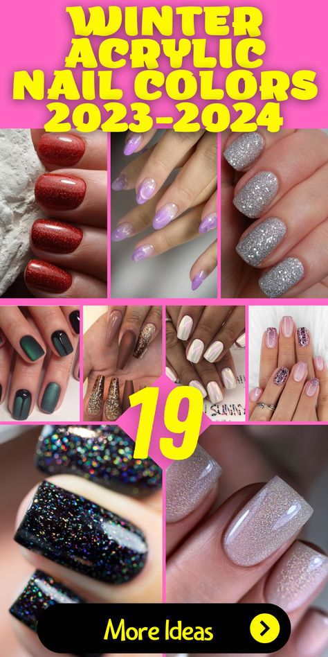 Trendy Winter Acrylic Nail Colors 2023-2024: Stay ahead of the nail game with the trendiest winter acrylic nail colors for 2023-2024. Whether you prefer short square or long almond nails, these shades, including solid and classy options, will keep your manicure stylish and sophisticated. Dive into the world of nail art with these popular French tip designs that suit any occasion. Trending Nail Polish, Acrylic Nail Colors, With Acrylic Nails, Trending Nail Polish Colors, Dip Nail Designs, Nail Designs For Winter, Latest Nails, Nail Polish Colors Winter, Winter Nails Gel