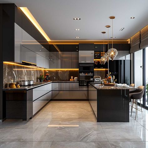 Discover the Charm of L Shaped Kitchens in Modern Design • 333+ Images • [ArtFacade] I Land Kitchen Design Modern, Kitchen U Shape Modern, L Shaped Kitchen With Peninsula, L Shape Kitchen Island, L Shape Kitchen With Island, L Kitchen Layout, L Shaped Kitchens, Kitchen L Shape, L Shaped Kitchen Interior