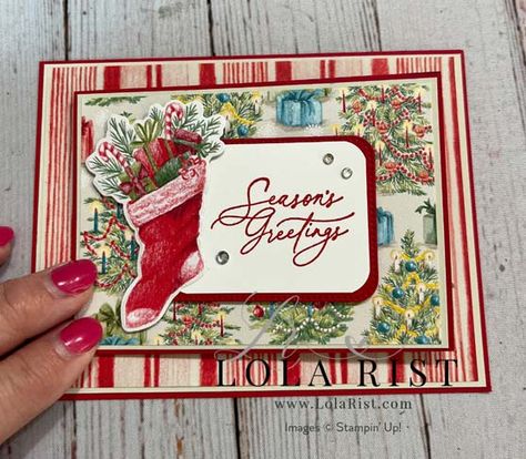 Stampin Up Sentimental Christmas Dsp, Card Making Ideas Easy, Create Christmas Cards, Holiday 2024, Christmas 3d, Stampin Up Christmas Cards, Christmas Card Crafts, Embossed Cards, Stampin Up Christmas