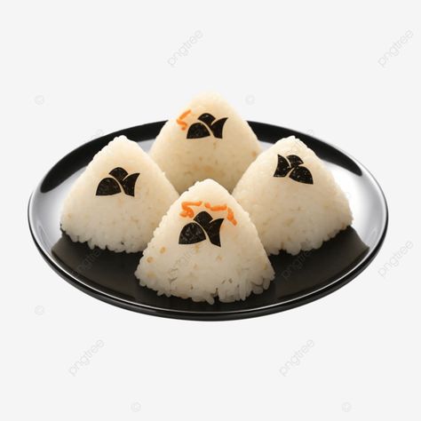 anime elegance lifelike onigiri rice balls on ceramic plate anime onigiri rice balls winter food a Onigiri Rice, Food Anime, Food Png, Anime Food, Rice Balls, Ceramic Plate, Winter Food, Ceramic Plates, Rice