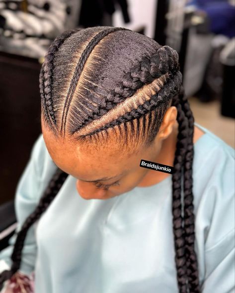 Dutch Cornrow Braids, Jumbo Cornrows, Dutch Braid Hairstyles, Pretty Braids, Natural Hair Styles Easy, Cornrow, Cornrow Hairstyles, Cornrows Braids, Braid Hairstyles