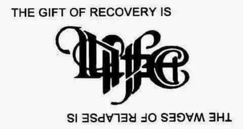 Recovery Tats, Narcotics Anonymous Quotes, Anonymous Tattoo, Recovery Tattoos, Recovering Addict Quotes, Addict Quotes, Aa Tattoos, Ambigram Tattoo, We Do Recover