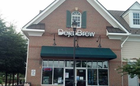 A collection of business's with some funny names. Funny Coffee Shop Names, Funny Business Names, Deja Brew, Clever Pick Up Lines, Coffee Shop Names, Coffee Names, Christmas Train Set, Pleated Jeans, Coffee Stand