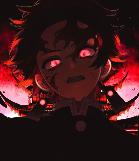 Emo Tanjiro, Tanjiro Glow Art, Demon Slayer Tanjiro Pfp, God Pfp, Tanjiro Pfp, Epic Drawings, Kamado Tanjiro, Wallpaper Doodle, Glowing Art