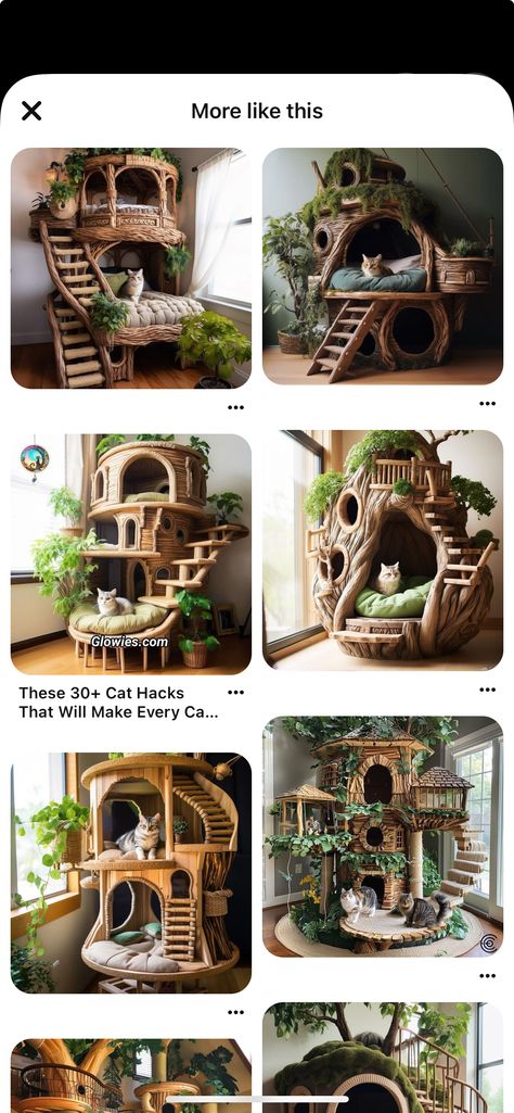 Cat Hobbit House, Diy Pet Bed, Cat Trees, Hobbit House, Cat Stuff, Cat Wall, Cat Tree, Kitty Cats, Diy Stuffed Animals