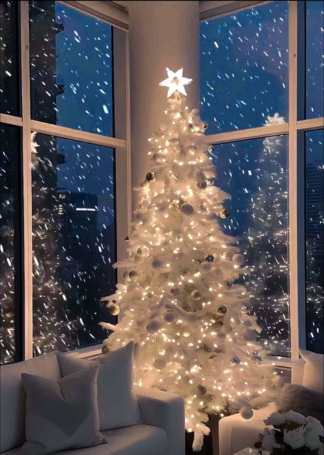 Aesthetic Snowy Background, Winter Christmas Wallpaper Iphone, Aesthetic Christmas Iphone Wallpaper, White Christmas Tree Wallpaper, Christmas Tree Aesthetic Wallpaper, White Christmas Aesthetic Wallpaper, Christmas Tree Wallpaper Aesthetic, Snow Christmas Wallpaper, Christmas Vibes Wallpaper