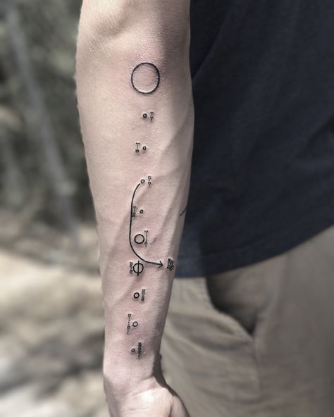 Pioneer Plaque Tattoo, Tats Inspiration, Pioneer Plaque, Planets Tattoo, Clover Tattoo, Clover Tattoos, Planet Tattoos, 1 Tattoo, Tattoos Ideas