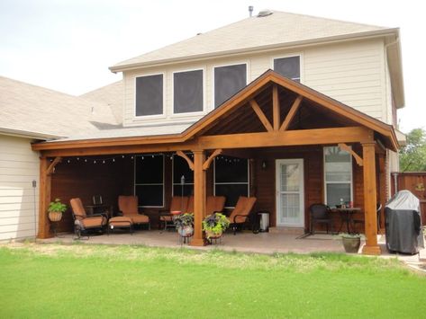 Full Gable Patio Covers Gallery - Highest Quality Waterproof Patio Covers in Dallas, Plano and Surrounding Texas Tx. Gable Patio, Backyard Covered Patios, Covered Patio Design, Waterproof Patio, Outdoor Covered Patio, Patio Pergola, Patio Deck Designs, Patio Projects, Patio Covers