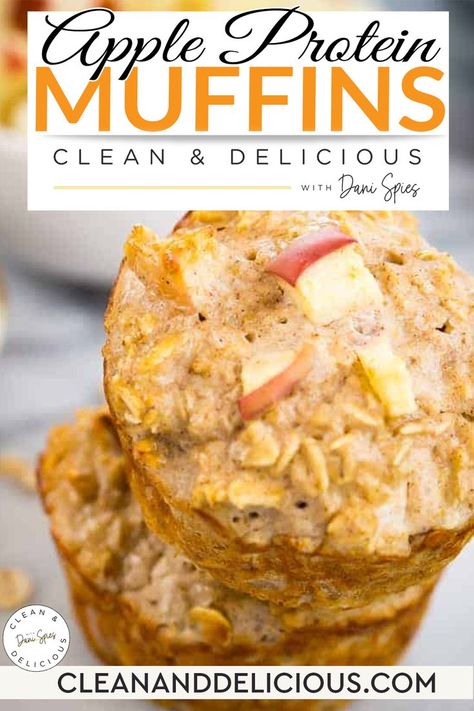 Apple Protein Muffins Healthy, High Protein Apple Cinnamon Muffins, Breakfast With Protein And Vegetables, Protein House Recipes, Oatmeal Protein Muffins Healthy, Protein Apple Cinnamon Muffins, High Protein Apple Muffins, Freezer Protein Muffins, High Protein Oatmeal Muffins