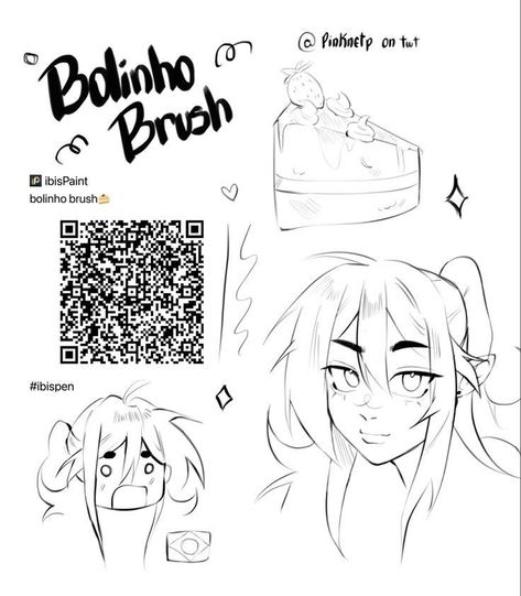 Manga Ibis Paint Brush, Ibis Sketch Brush, Manga Brush Ibispaint, Lineart Brush Ibispaint, Manga Pens, Ibispaint Codes, Ibis Brush, Ibispaint Brush, Ibispaint Brushes