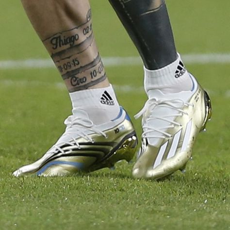 Messi Tattoo, 2006 World Cup, Adidas X Speedportal, Leo Messi, Adidas X, Blue Aesthetic, Lionel Messi, World Cup, Football