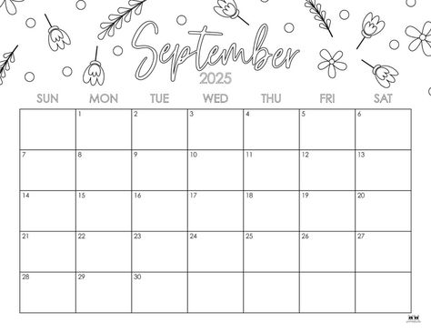 Choose from 107 September 2025 calendars to stay organized as school and fall are in full swing! Print from home! 100% FREE! Calender Ideas, 2025 Calendar, 2024 Calendar, Calendar Printable, Calendar Printables, Stay Organized, Staying Organized, Journal Pages, Free Coloring