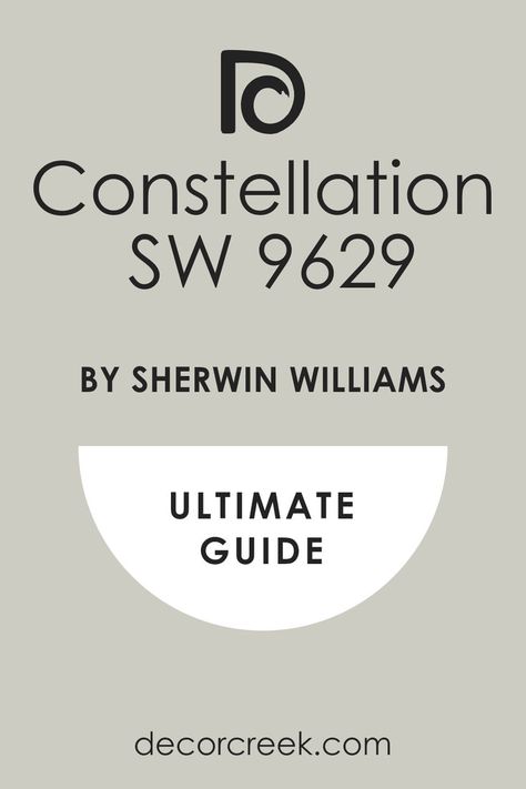 Sherwin Williams' Constellation SW 9629 is celebrated for its versatility and sophistication in design. Its serene backdrop seamlessly blends with various decor styles, fostering a calm and cohesive aesthetic. Its adaptability and timeless appeal make it a go-to for designers and homeowners seeking refinement. Noteworthy are its cool undertones, offering a fresh alternative to neutrals, enhancing rooms without overwhelming. Sherman Williams, Repose Gray, Cool Undertones, Trim Color, Room Paint, Coordinating Colors, Sherwin Williams, Paint Color, In Design