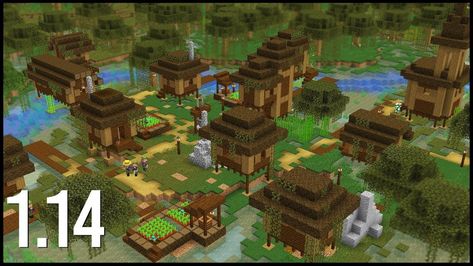 Villagers Minecraft, Swamp Village, Minecraft Villages, Minecraft E, Minecraft Village, Village Map, Minecraft House Plans, Imaginary Maps, Minecraft Medieval