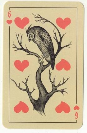 Card Playing, Playing Cards Art, Dark Power, Owl Card, Playing Cards Design, Vintage Style Art, Cards Art, Playing Card Deck, Ink Stamps