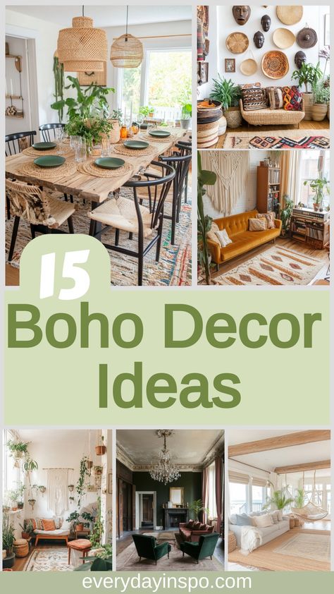 Get some cheap and simple boho decor ideas to transform your home. Boho Bungalow Decor, Tiny Cottage Decor, Cheap Boho Decor Ideas, Simple Boho Decor, Boho Decor Diy Bohemian Homes, Boho Decorating, Boho Decor Ideas, Boho Entryway, Boho Farmhouse Decor