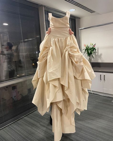 Holly dress 🤍 @hollyannladd . . . . . . . . . #wed #wedstudio #custom #weddingdress #bridalwear #bridaldress #custombridal | Instagram Fashion Design Portfolio, Dreamy Dress, Custom Bridal, Draped Dress, Fantasy Fashion, Urban Outfits, Fashion Sketches, Fancy Dresses, Bridal Wear