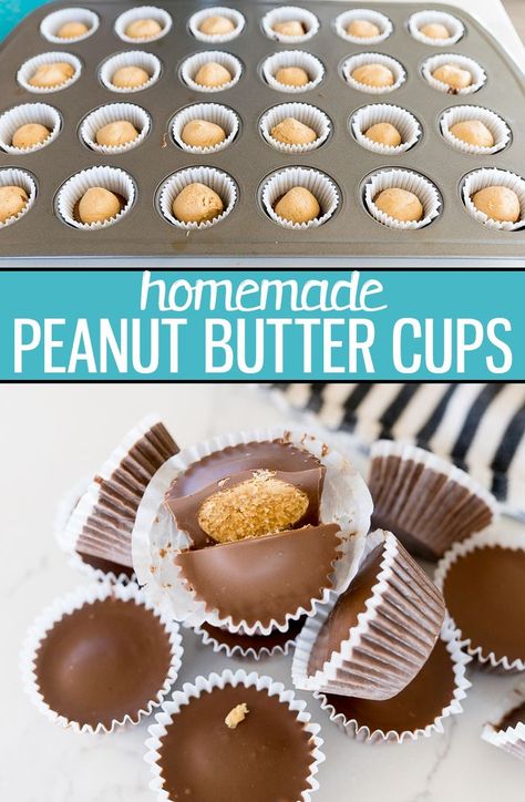 Diy Peanut Butter, Diy Sweets, Pineapple Squares, Holiday Candies, Peanut Butter Cups Recipe, Cooking With Karli, Homemade Peanut Butter Cups, Xmas Candy, Candy Man