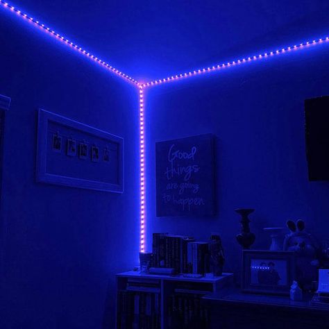 Nexlux LED Strip Lights Illuminates All The Dark Corners of Your Home Led Lighting Bedroom, Seni Dan Kraf, Rgb Led Strip Lights, Led Band, Lighting Bedroom, Led Stripes, Led Strip Lights, Dark Corners, Rgb Led Lights