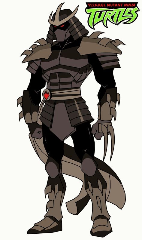 Tmnt 2003 Shredder, Shredder Fanart, Shredder Redesign, Shredder 2003, Krang Tmnt, Tmnt Villains, Tmnt Shredder, Exoskeleton Armor, Shredder Tmnt