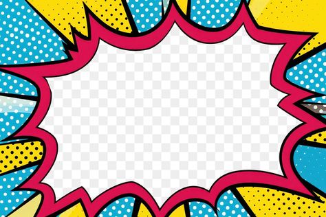 Comic Border, Comic Background, Background Border, Pop Art Background, Space Books, Speech Bubble, Pattern Free, Border Design, Free Png