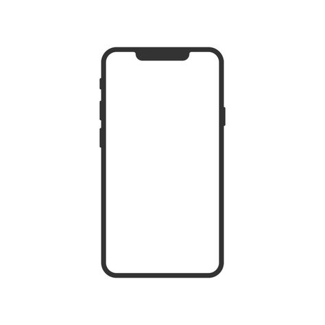 Smartphone blank screen icon in flat style. Mobile phone vector illustration on white isolated background. Telephone business concept. Smartphone Illustration, Telephone Icon, Phone Vector, Blank Screen, Mobile Icon, Screen Icon, Business Concept, Logo Banners, Cityscape Photos