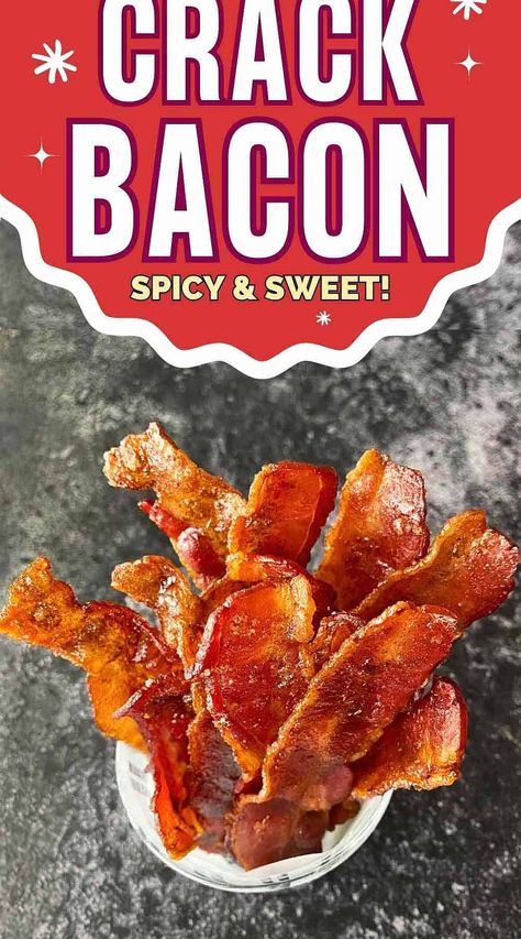 Crack Bacon Brunch Recipes With Bacon, Breakfast Parties, Bacon Pie Recipe, Sweet And Spicy Bacon, Bacon Snacks, Bacon Pie, Cream Cheese Roll Up, Breakfast Recipies, Brown Sugar Bacon