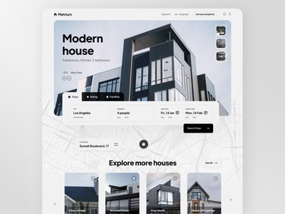 Desain Ux, Real Estate Landing Pages, Travel Website Design, Real Estate Website Design, Studio Website, Modern Website Design, App Interface Design, Ui Design Website, Homepage Design