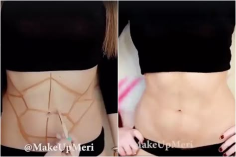 Sadly, the only way I could ever have a six-pack! Natural Make Up Looks, Makeup Face Charts, Makeup Help, Face Makeup Tutorial, Ethereal Makeup, Male Makeup, Natural Make Up, Cosplay Tips, Make Up Looks