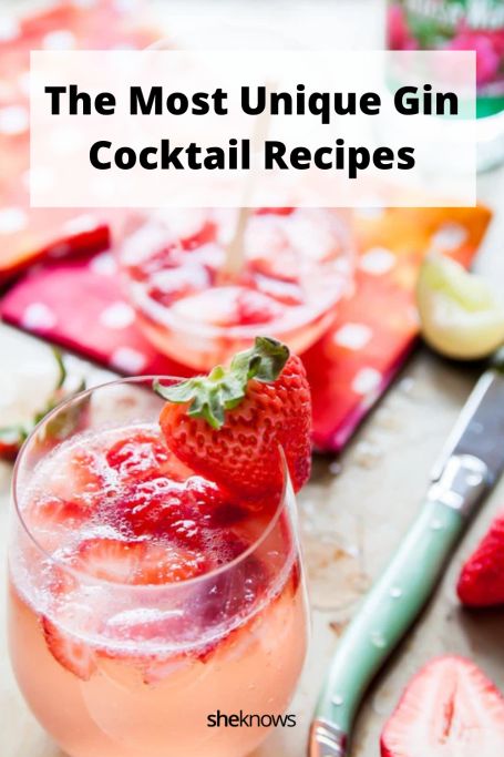 The Most Unique Gin Cocktail Recipes Unique Gin Cocktails, Watermelon Cocktails, Fancy Cocktails Recipes, Bbq Cocktails, Gin Based Cocktails, Gin Drink Recipes, Unique Cocktail Recipes, Drinks To Try, Watermelon Cocktail