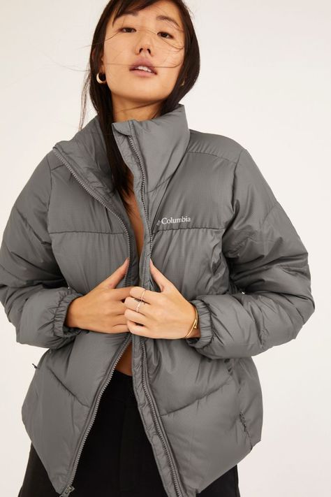 Columbia Puffect Zip-Front Puffer Jacket Puffer Jacket Outfit Oversized, Women Puffer Jacket, Best Puffer Jacket, Columbia Puffer, Puffer Jacket Outfit, Oversized Puffer Jacket, Outfit Oversize, Jacket Outfit Women, Fashion Silhouette