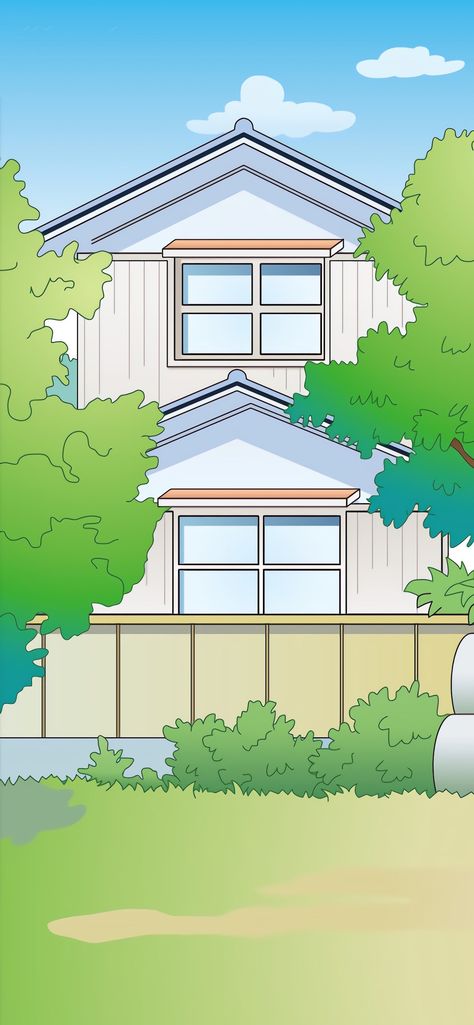 Shinchan House Wallpaper, House Animation, Word Background, Disney Ufufy, Background House, Shin Chan Wallpapers, Cartoon Building, Cartoon Home, House Background